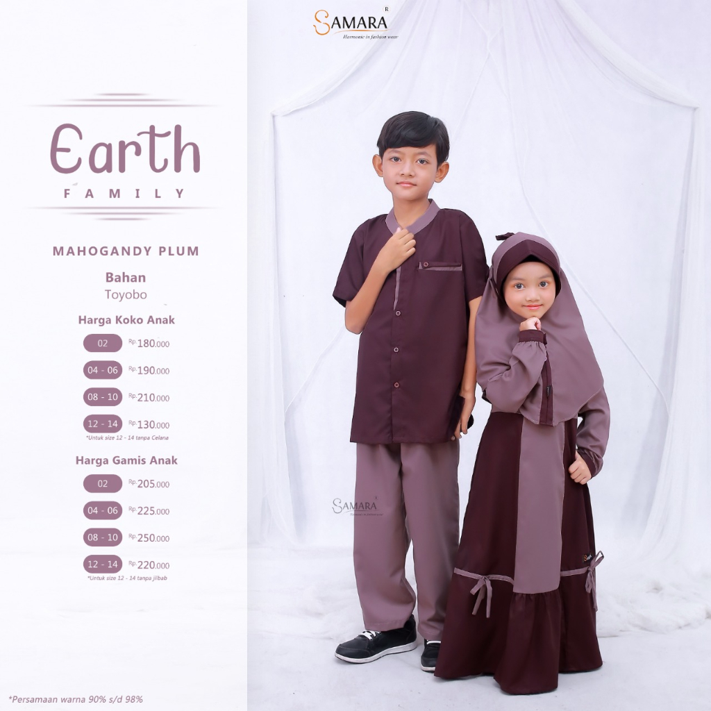 Sarimbit Keluarga 2023 Terbaru Gamis Couple Ori Lebaran