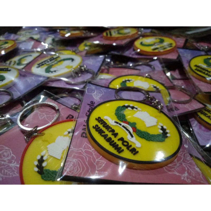 Gantungan Kunci Karet Custom