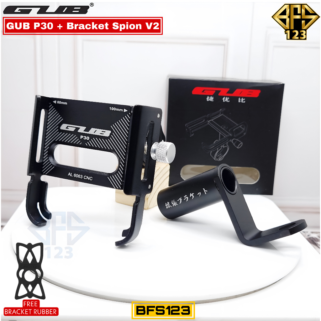 GUB P30 Original Holder Handphone Dudukan Ponsel Aluminium Aloy