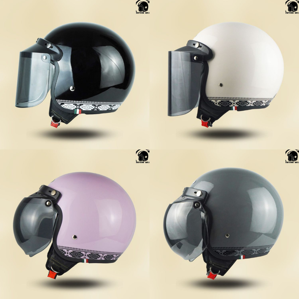 Helm Retro Helem Bogo Wanita Pria SNI Terbaru