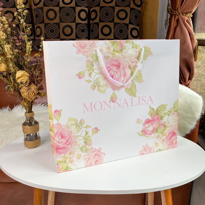 Paper Bag Bunga Size XL Paperbag Bunga Pastel Hadiah Lucu Aesthetic