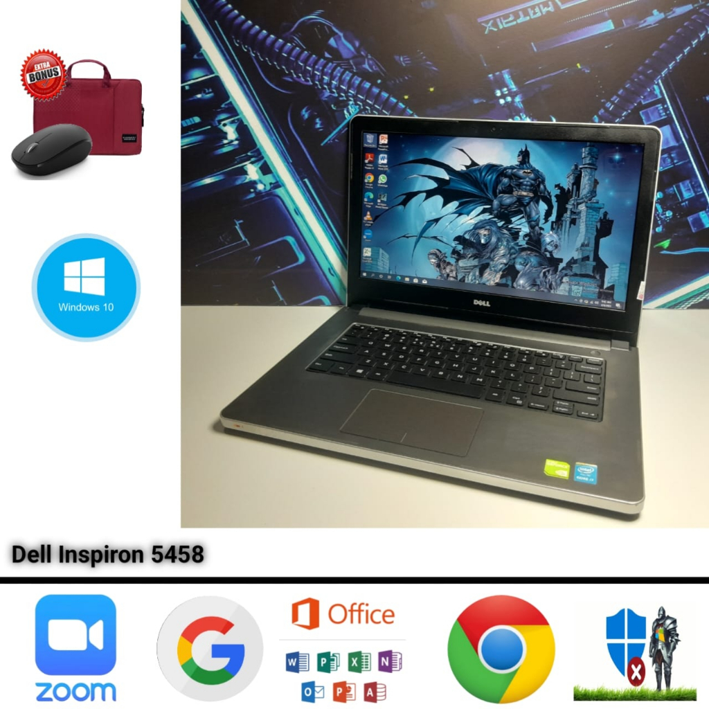 Laptop Dell Inspiron 5458 Core i7 Gen 5 Ram 8GB SSD 256GB Nvidia Windows 10 Siap Pakai