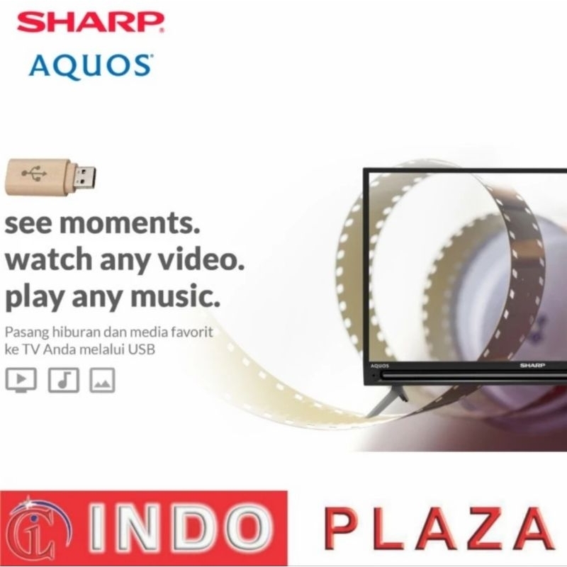 TV SHARP 32 Inch Digital + Speaker Tower 2T-C32BD1i  (LUAR MEDAN)