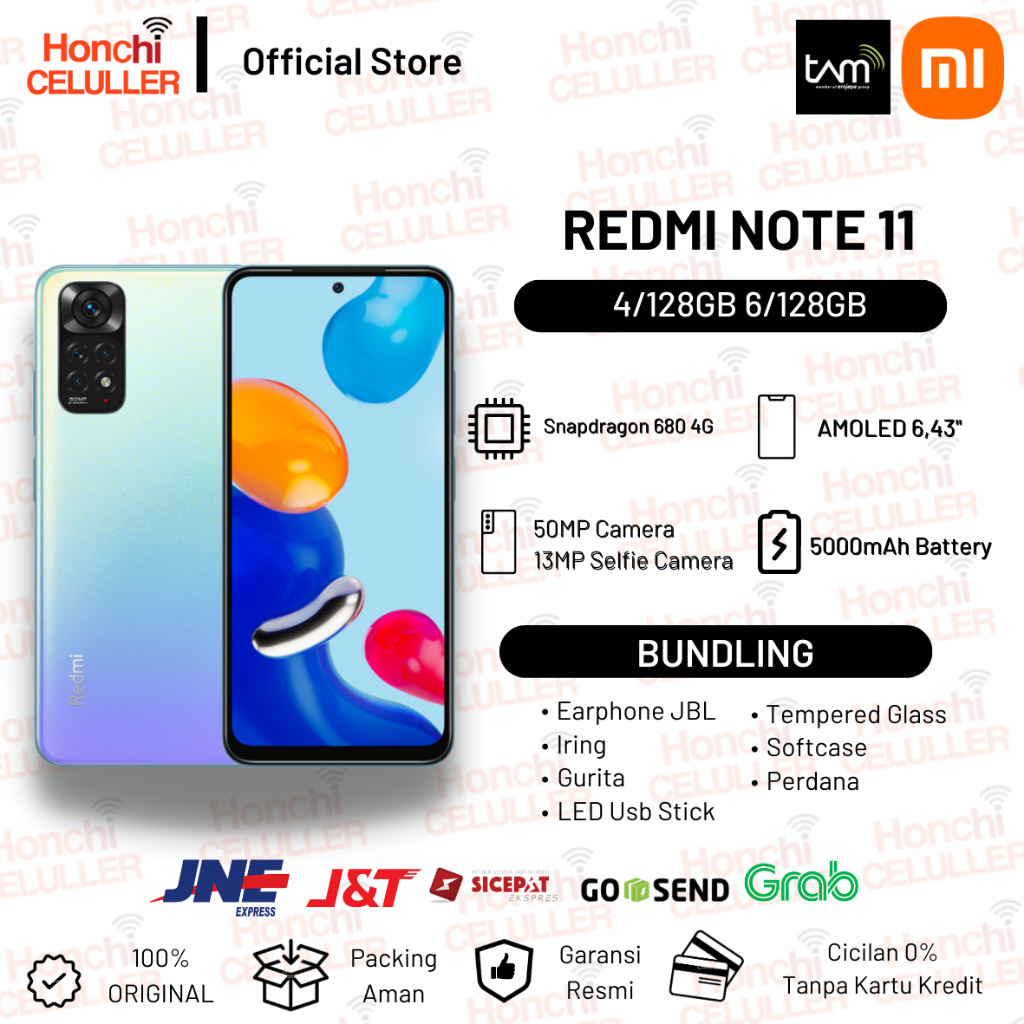 XIAOMI REDMI NOTE 11 6/128 GB 4/128 GB GARANSI RESMI XIAOMI INDONESIA