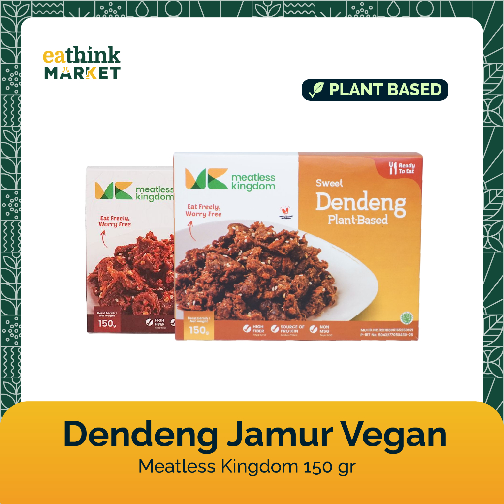 

Dendeng Jamur Vegan / Vegetarian Manis / Pedas - Meatless Kingdom 150gr