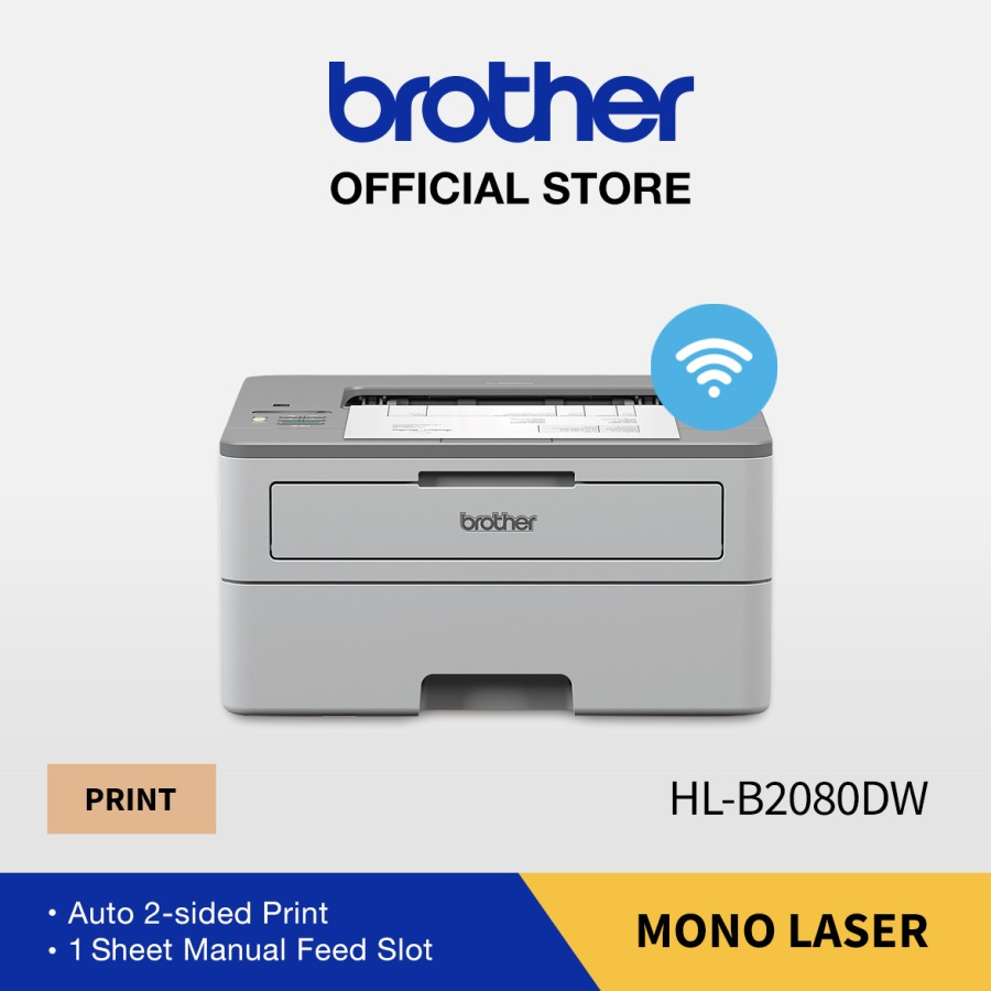 BROTHER HL-B2080DW MONO LASER PRINTER with DUPLEX &amp; WIFI