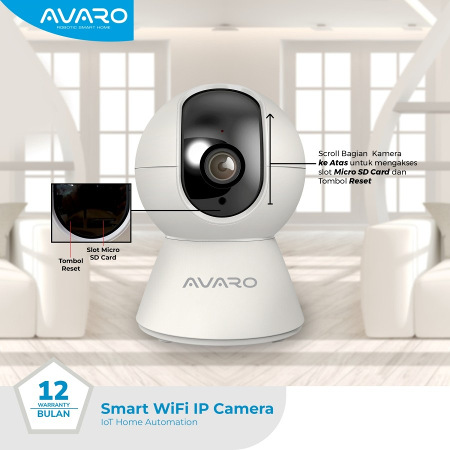 AVARO Smart IP Camera Indoor PTZ 2MP CCTV WIFI Exclusive