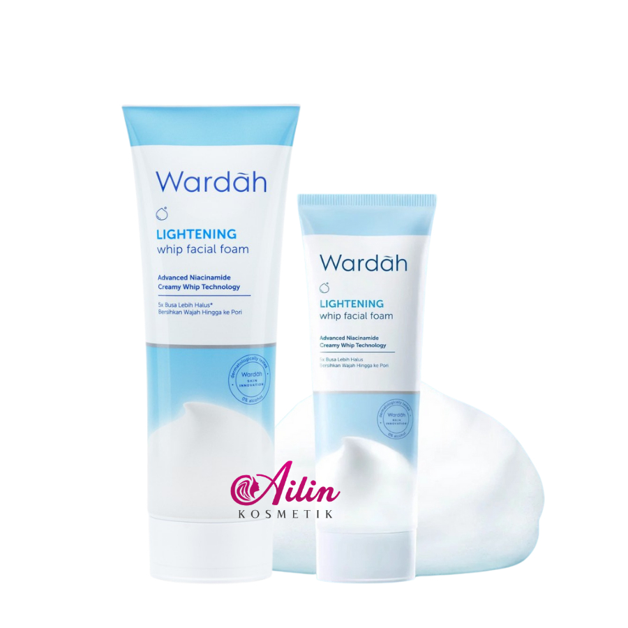 Wardah Lightening Whip Facial Foam 100ml &amp; 50ml | Pembersih Wajah by AILIN