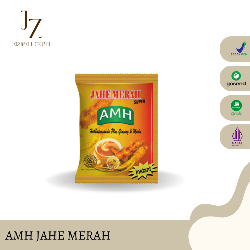 

AMH - Jahe Merah Amanah 100% Original Isi 12 Sachet