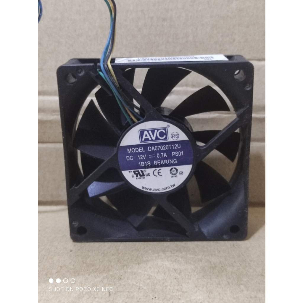 FAN 7CM X 2CM AVC DA07020T12U DC. 12V 0.70A 4PIN HIGH SPEED EX FAN PROCESSOR