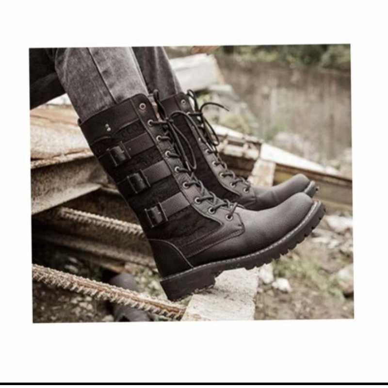 sepatu boots rock /sepatu boots touring Hurley Davidson