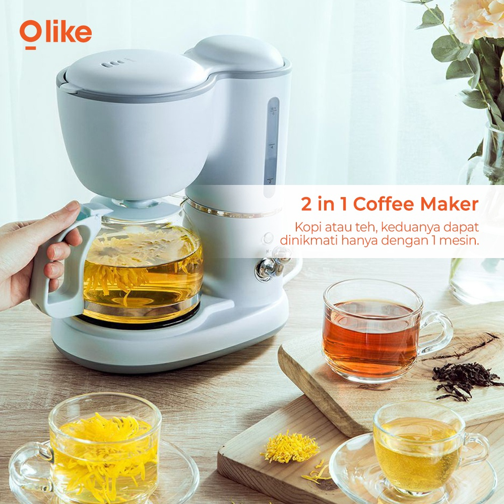 MINIGO OLIKE Coffee Maker Sky Blue Low Watt - Garansi Resmi 1 Tahun