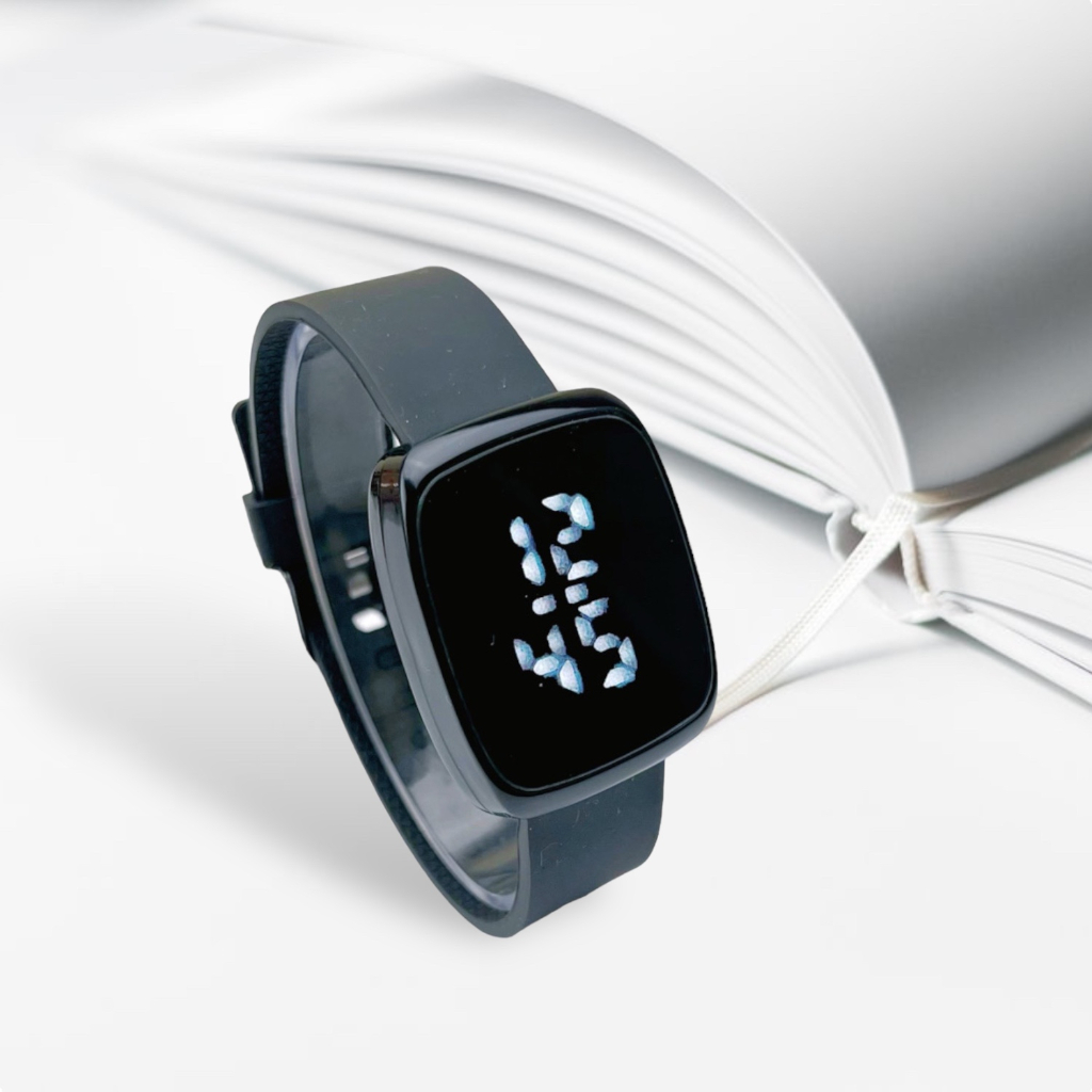 COD Jam Tangan Wanita Fos*il  Fs7490 TL Led Touch Screen digital Strap Tali Rubber M186