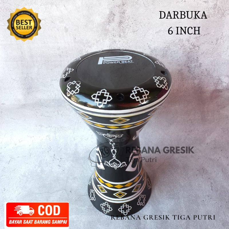 Darbuka Hadroh Asli Ukuran 6 inch