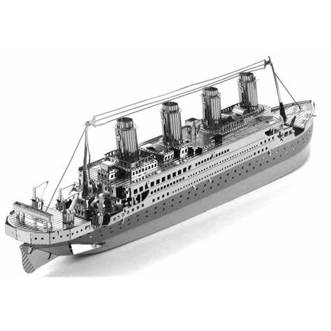 Puzzle 3D Metal Titanic - Miniatur Kapal Laut - Dekorasi Rumah