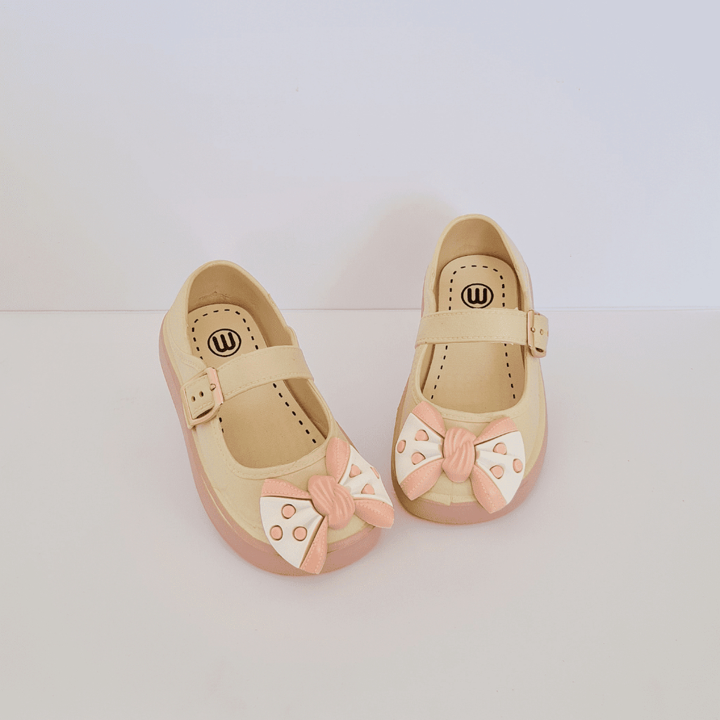 Askara - Sepatu flat shoes ballet anak perempuan import jelly  model pita melisa 24-35 New