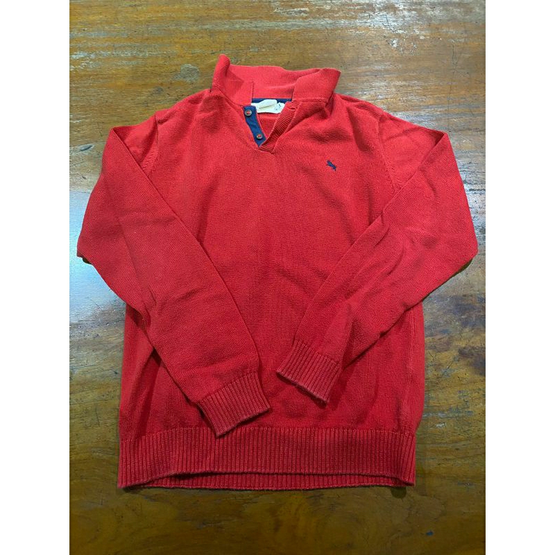 sweater berkerah cowok merk Logg untuk anak usia 9/10th (preloved)