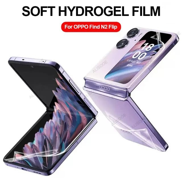 OPPO FIND N2 FLIP Clear Hydrogel Screen Protector Anti Gores