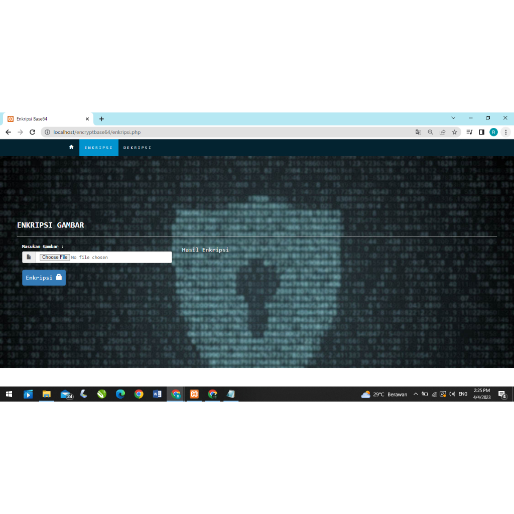 Aplikasi Enkripsi dan Dekripsi Keamanan Gambar dengan Algoritma Base 64