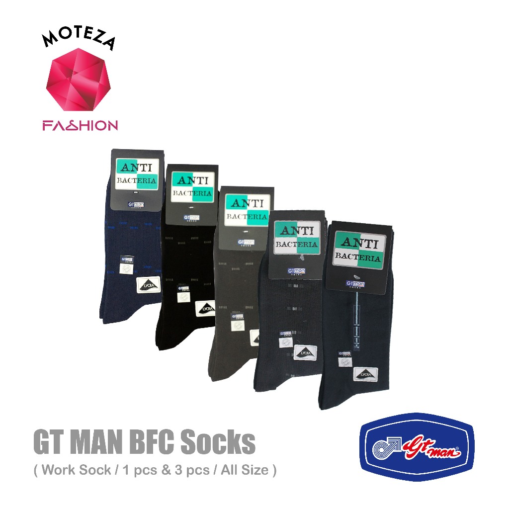 Moteza Kaos Kaki Kerja Pria / Work Socks - GT Man BFC - Isi 1 &amp; Isi 3