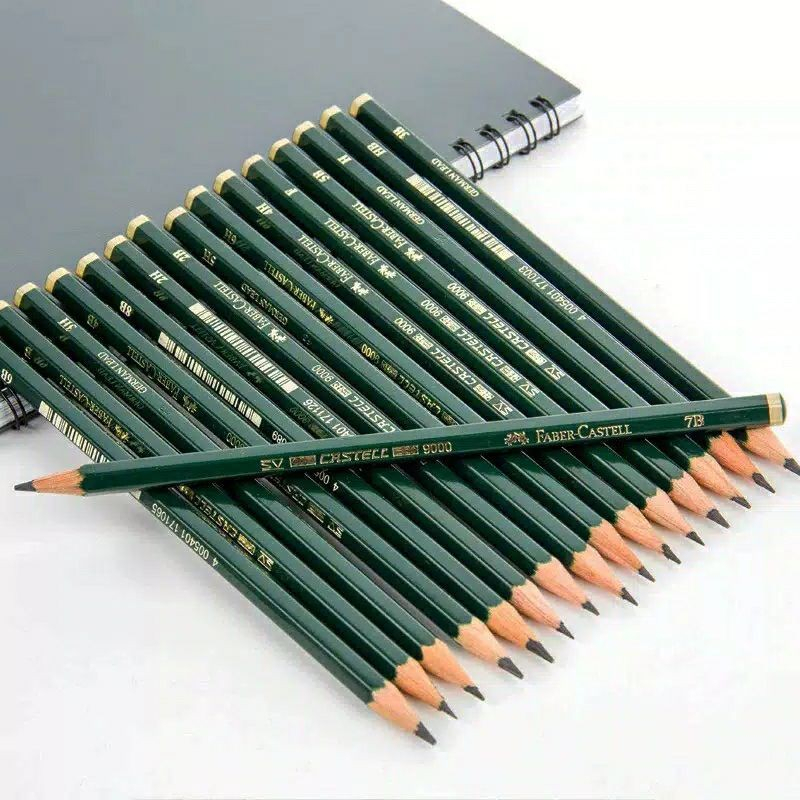 

HJK Pensil Faber Castell 9000 Lengkap 16 pcs ( 6H - 8B )