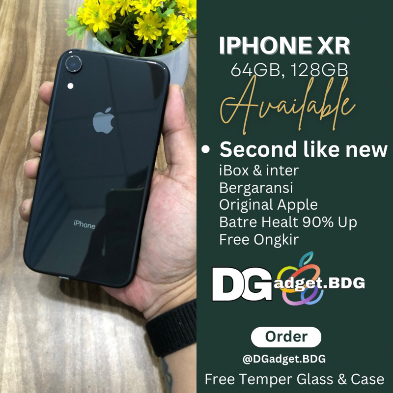 IPHONE XR 64GB, 128GB MULUS BERGARANSI IBOX / INTER