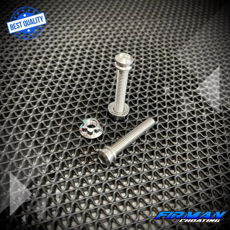 PROBOLT BAUT TOJOSAN STEP BELAKANG F1ZR JUPITER DLL M6x35 SET MUR 1 AKUNCI &amp; 2 KUNCI (Harga sepaket)