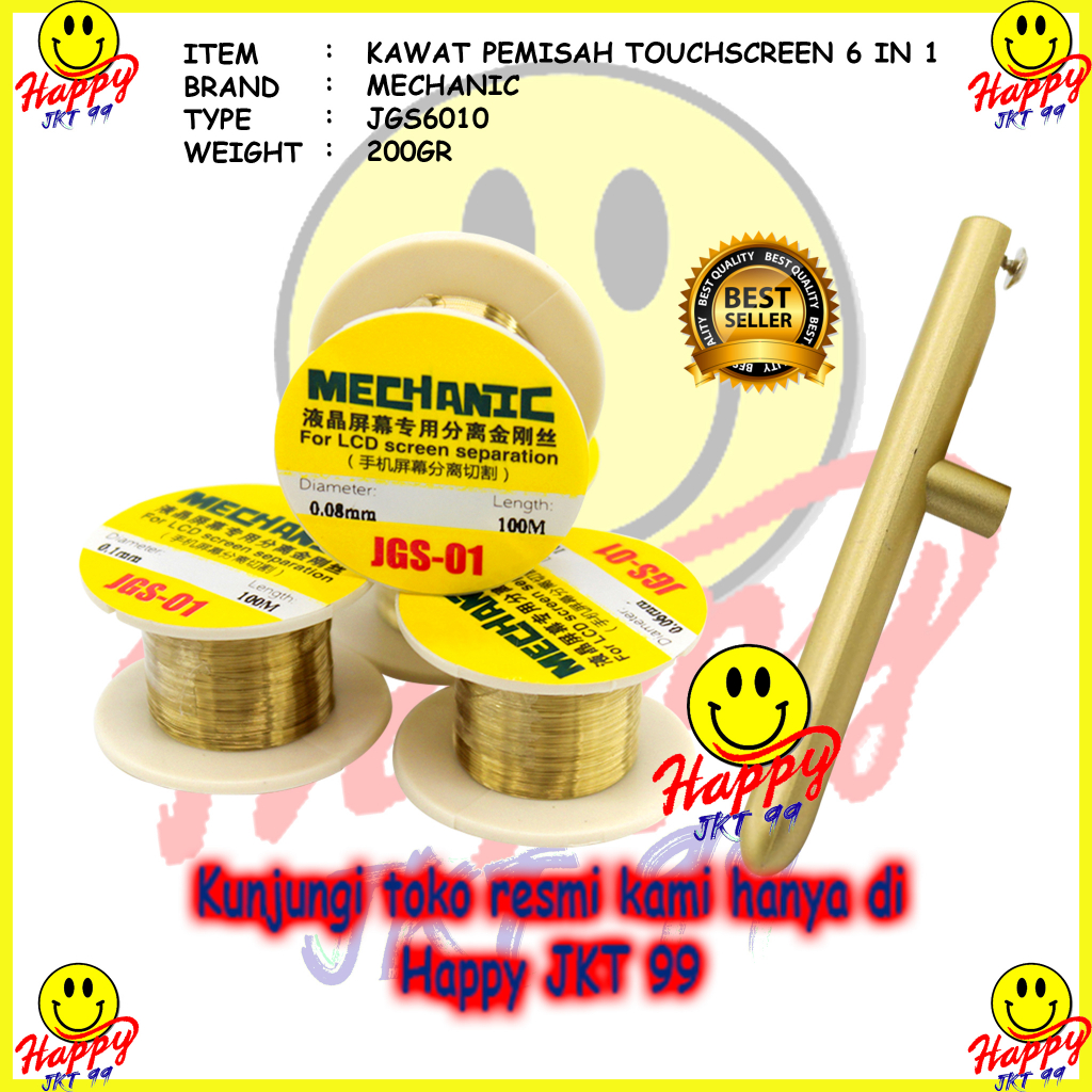 KAWAT PEMISAH TOUCHSCREEN SESET MECHANIC JGS6010 6 IN 1 6IN1 ORIGINAL