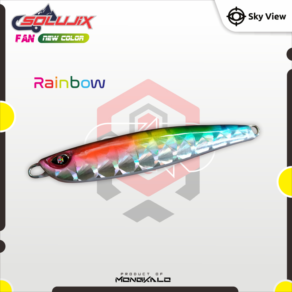 Mongkalo Solujix Kipas noGID noMotif Fluorescent 30 Rainbow