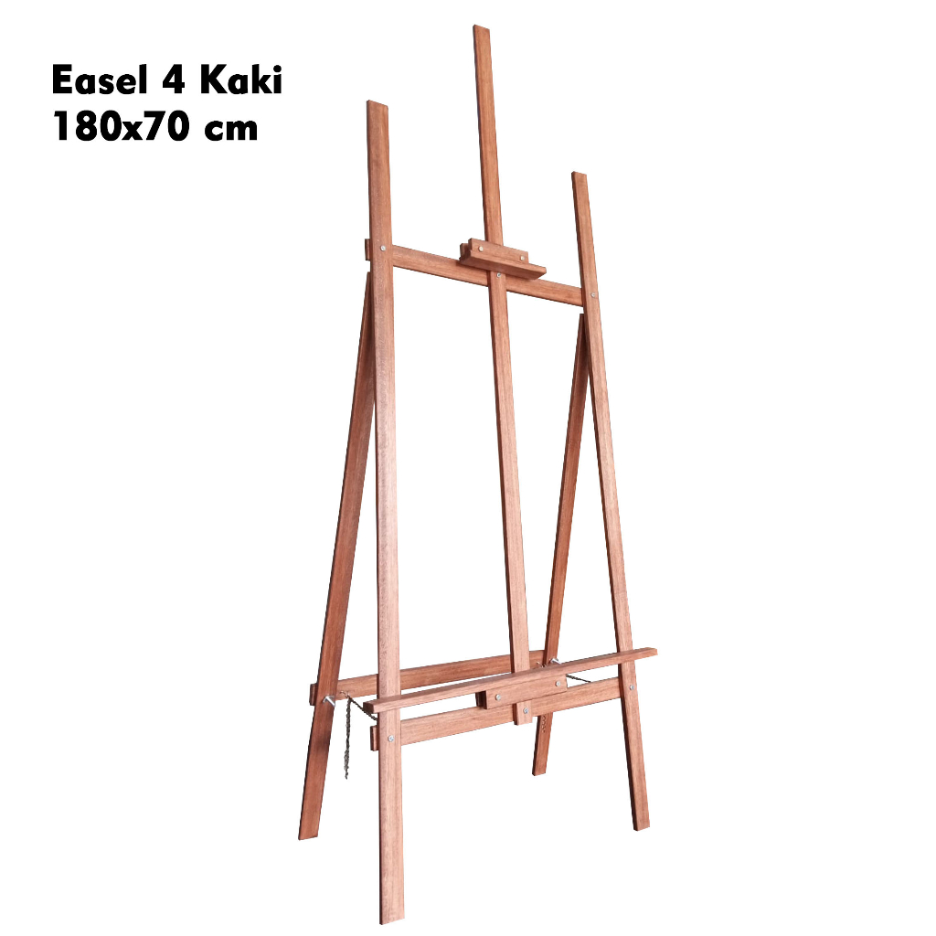 

Wooden Easel Lukis Stand Foto 180x70 4 Kaki Standing For Painting Besar Photo Rafalio