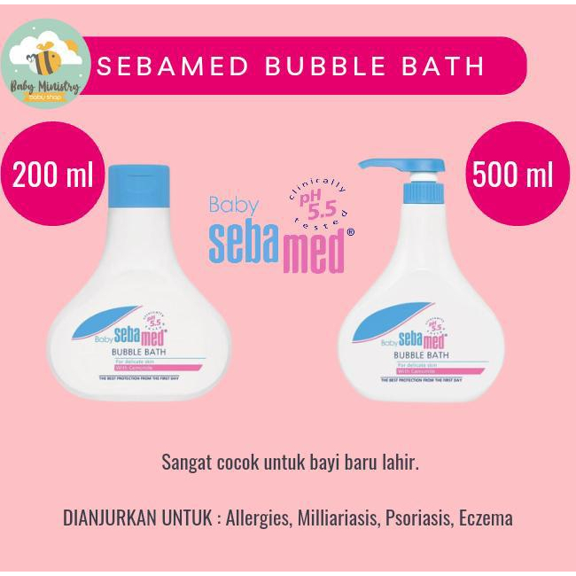 SEBAMED BABY BUBBLE BATH / SABUN BAYI ALERGI / SABUN BAYI KULIT SENSITIF / SENSITIVE SKIN / HYPOALLERGENIC