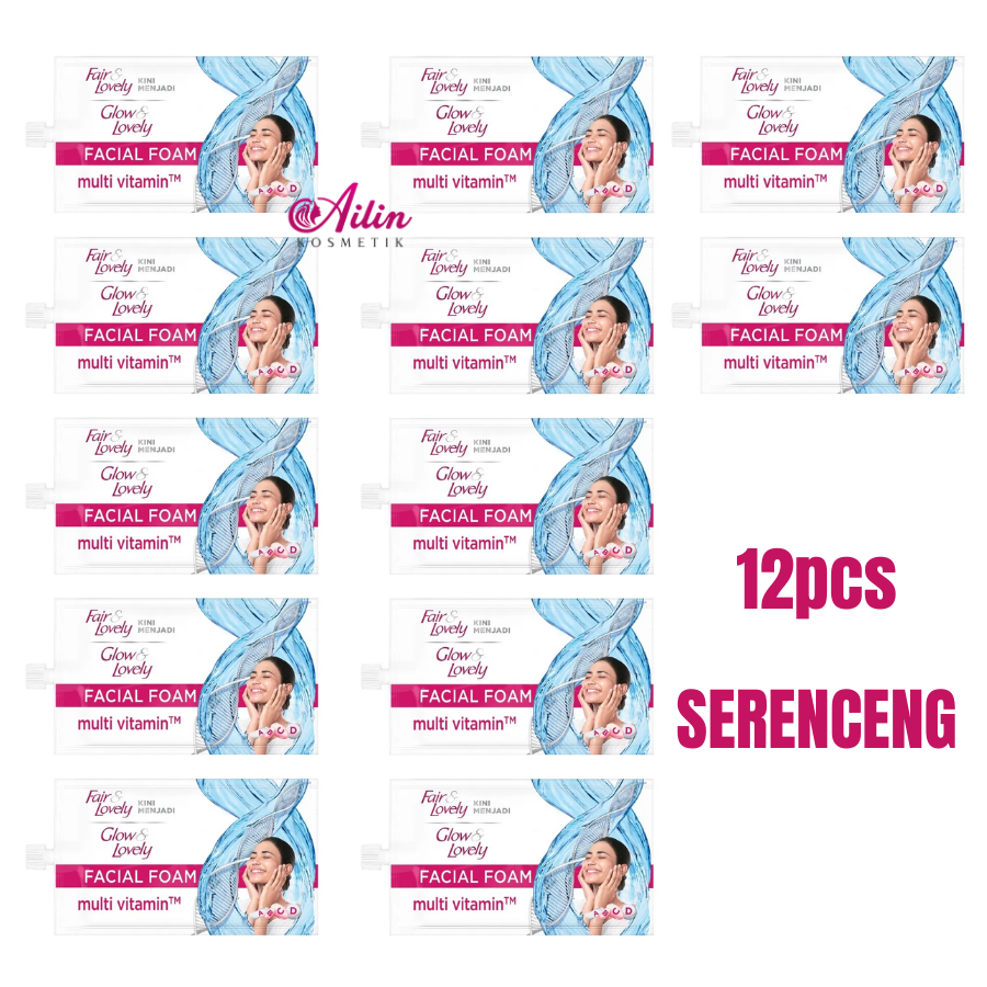 [RENCENG] - Glow &amp; Lovely Brightening Facial Foam Multi Vitamin ISI 12 BY AILIN