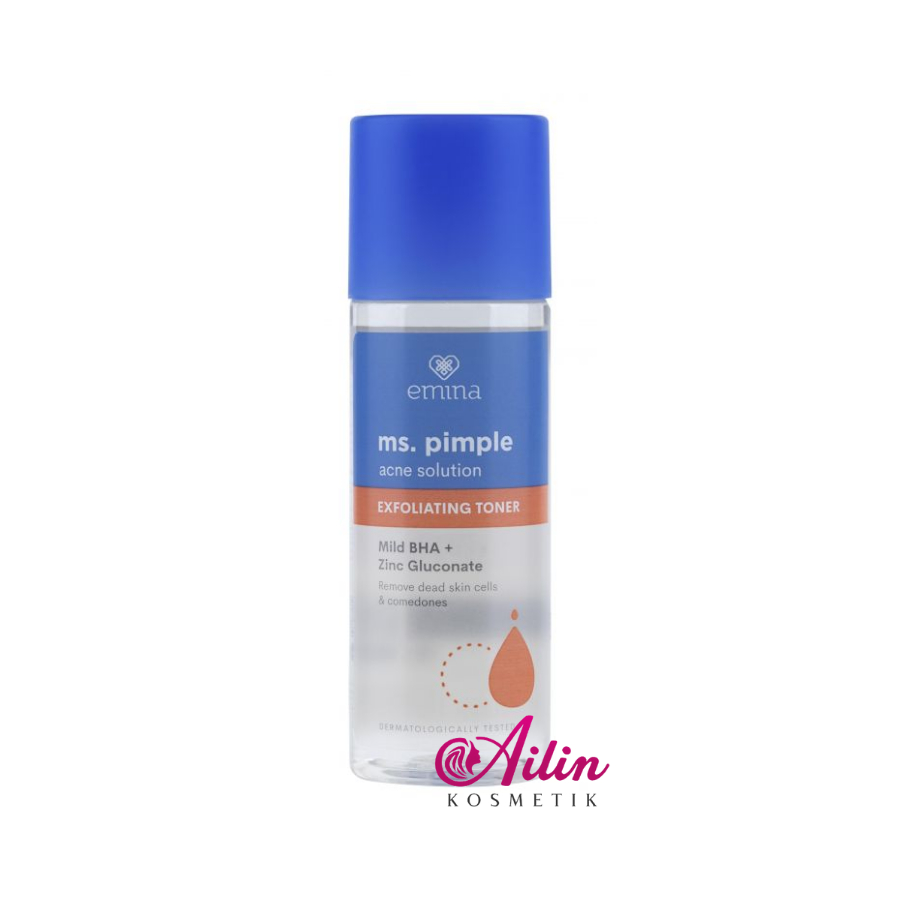 EMINA Ms.Pimple Acne Solution Exfoliating Toner 100mL | Toner Wajah BY AILIN