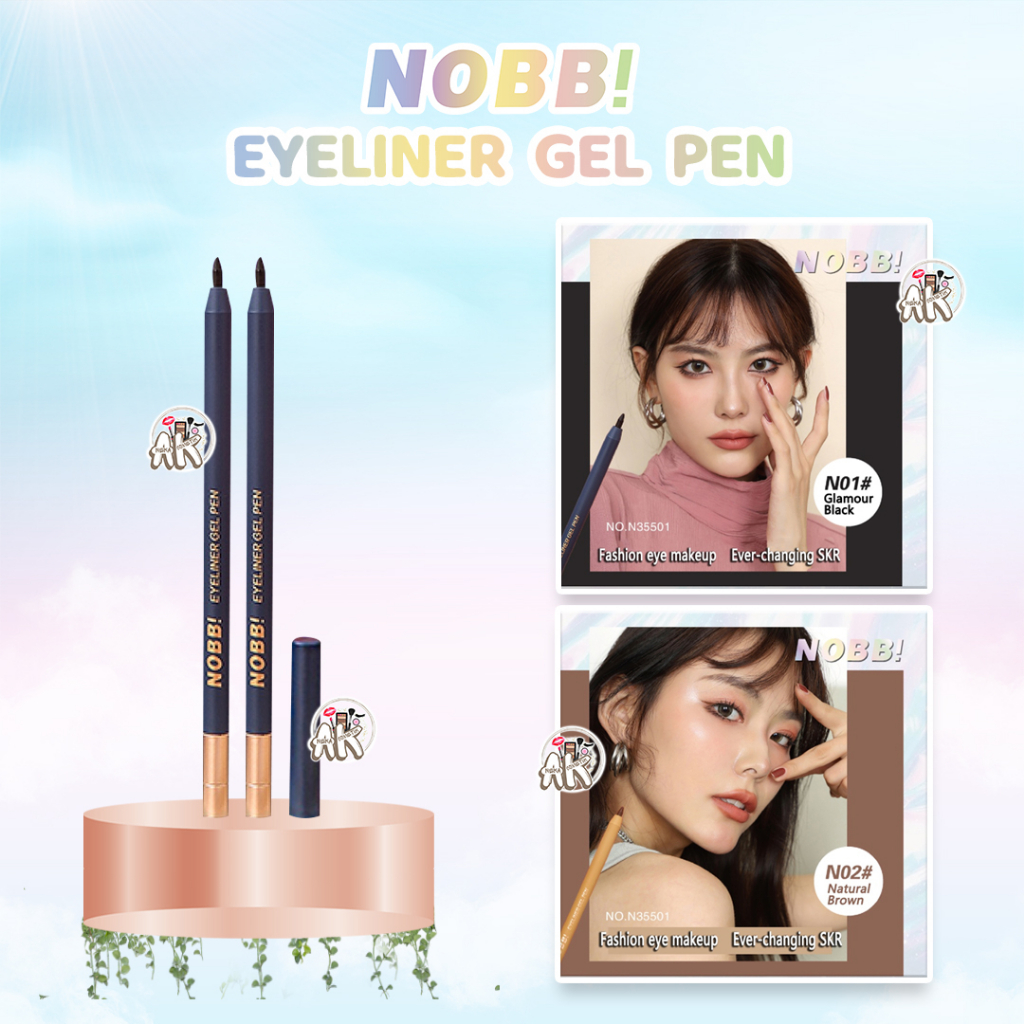 NOBB! MAKEUP SERIS ( LIP TINT / AIR GLAZE LIP GLOSS / EYEBROW PENCIL MATIC / EYELINER PEN / EYESHADOW LIQUID DYNAMIC MERMAID / SQUARE LIP CREAM / MASCARA WATERPROOF / VELVET LIP CREAM )