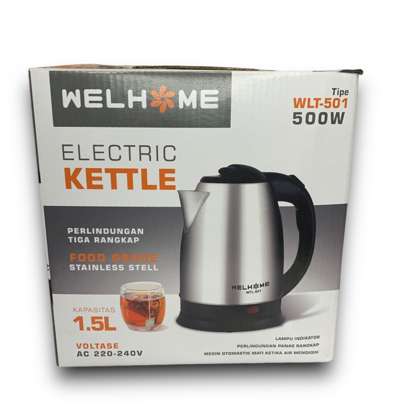 Teko Listrik / Kattle Listrik / Ketel Listrik Pemanas Air Elektrik SNI