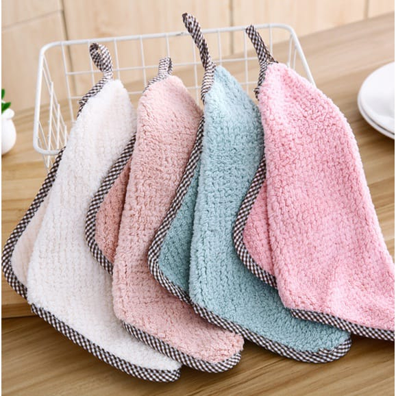 KAIN LAP TANGAN / KAIN LAP DAPUR GANTUNGAN / LAP PIRING MEJA KOMPOR UK 25X25