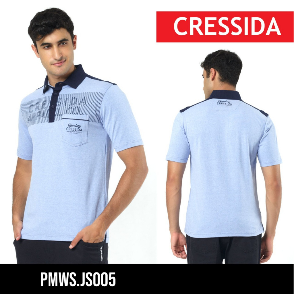 gof PMWS CRESSIDA KAOS PENDEK POLO SHIRT COWOK BERKERAH 100% Original Kaos kerah Cressida