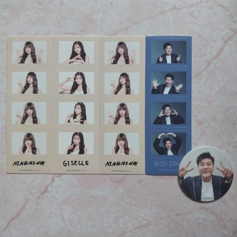 〖 OFFICIAL 〗4 CUT PHOTO STICKER AESPA SUPER JUNIOR CIRCLE CARD