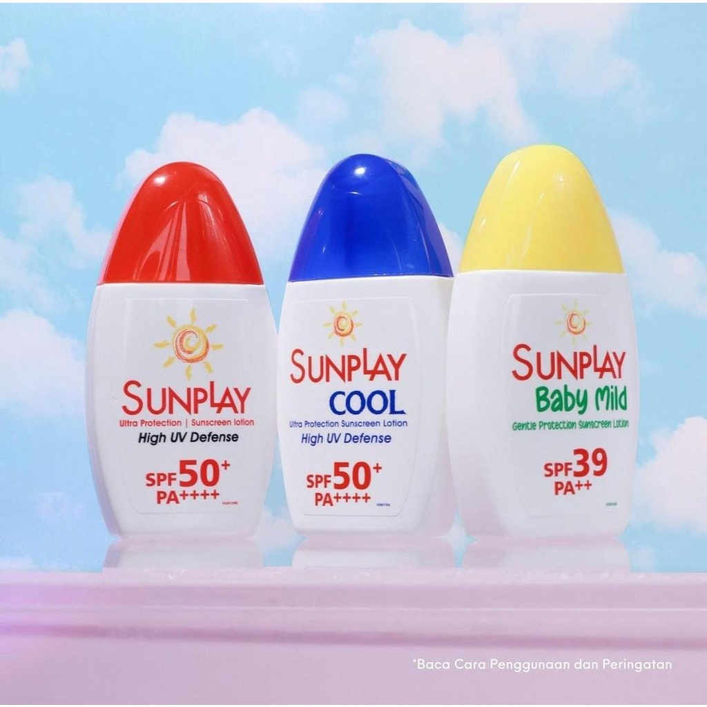 ❤ MEMEY ❤ SUNPLAY Ultra Protection Sunscreen Lotion High Uv Defense SPF 50 Pa++++ | Baby Mild | Cool