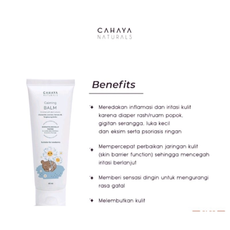 Cahaya Naturals Calming Balm (Eczema &amp; Rash cream) | Salep Gatal dan Diaper