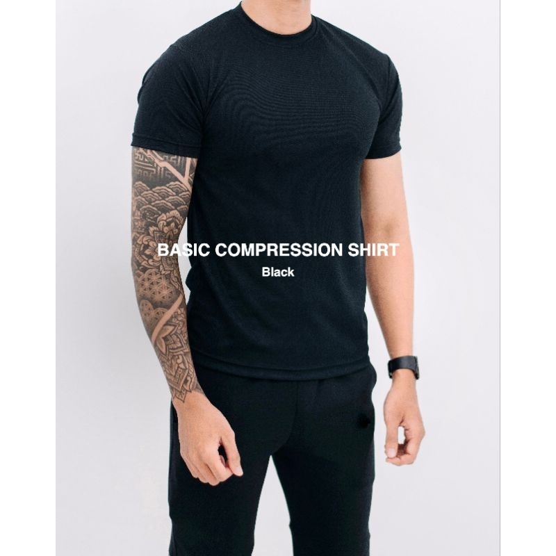 Kaos Dry Fit / Baju Olahraga / Basic Compression Shirt