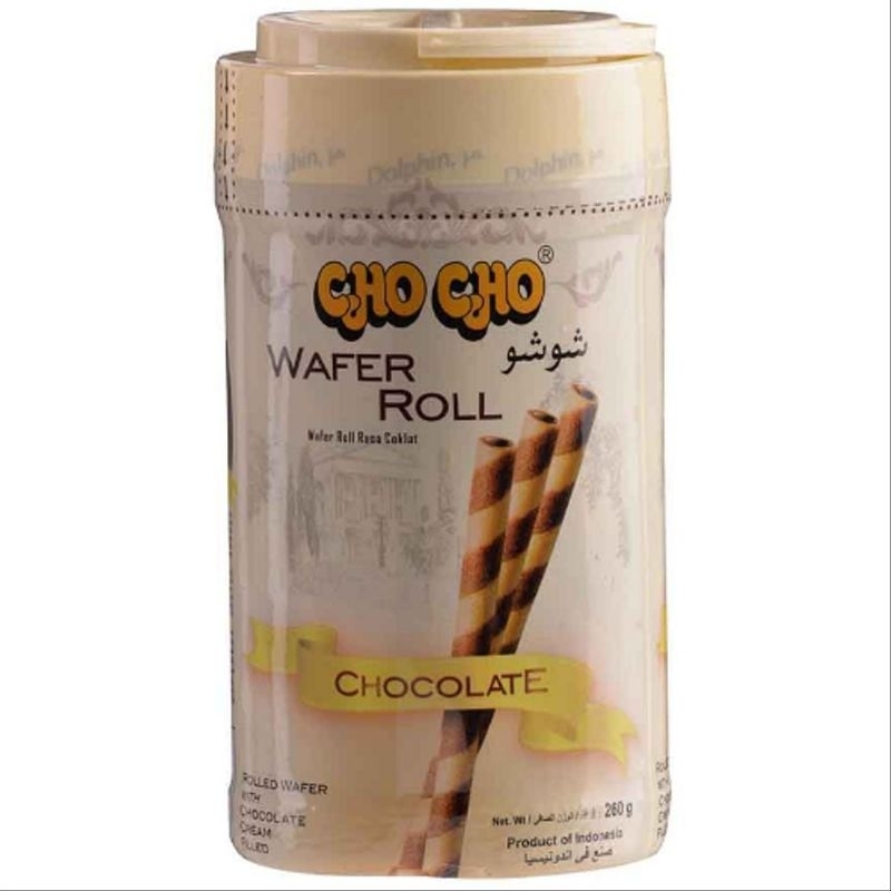 

Cho Cho Wafer Roll Stick Rasa Chocolate 260 gr / Biskuit Wafer Roll Stick 260 gr