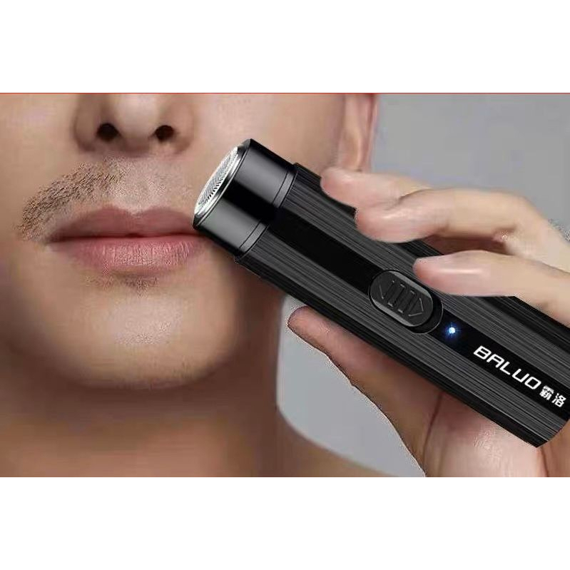 Mini Shaver Electric Alat Cukur Kumis Jenggot Elektrik Portable Alat Cukur Jenggot Kumis Mini Elektrik Cas USB - Shaver Travel Portable