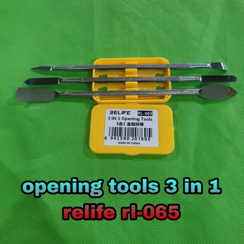 opening tools alat pembuka congkelan spatula stainles casing 3 in 1 Relife rl-065