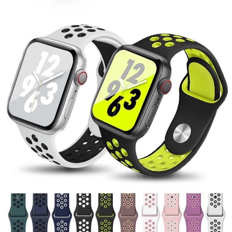 Strap Silikon Sports Apple Watch 38/40/41mm 42/44/45/49mm iWatch 8 7 6 5 4 3 2 SE