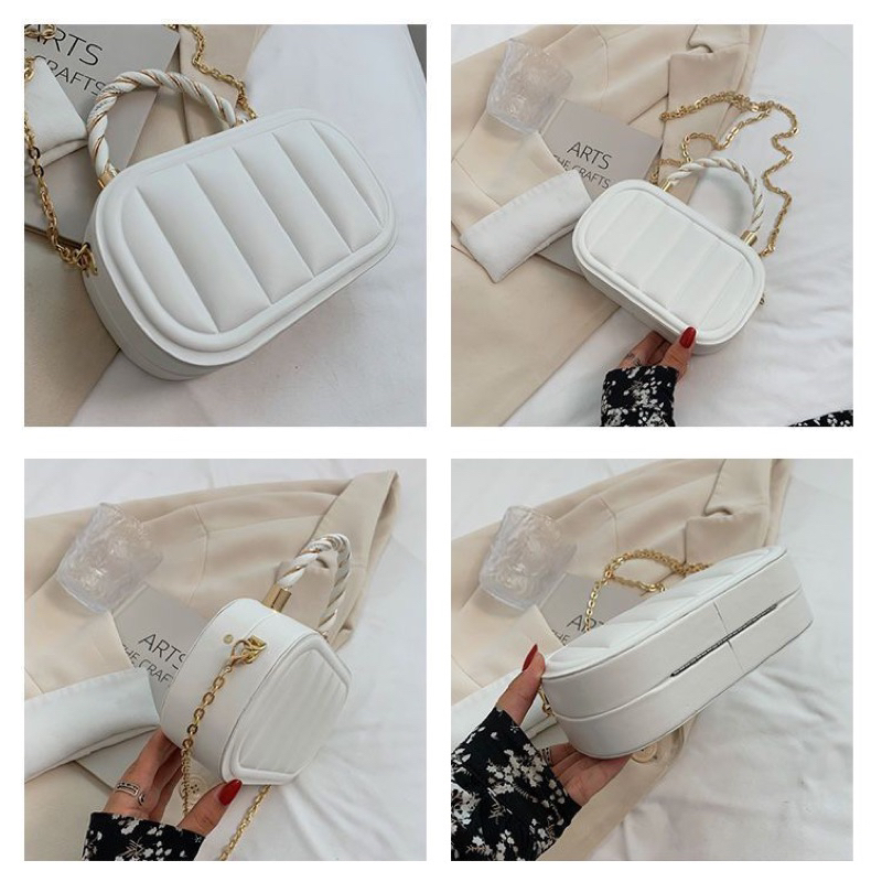 Tas Selempang Kulit Wanita Tas Hp Cewek Rantai Mini Slingbag BG 3318