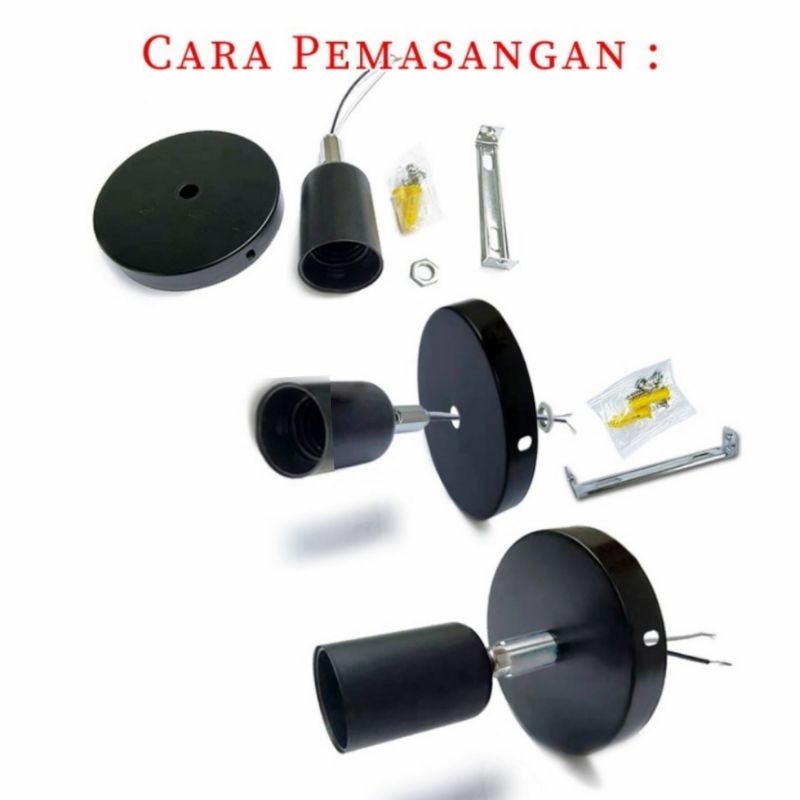 [COD] FITTING LAMPU HOLDER 180 DERAJAT - FITTING LAMPU PLAFON