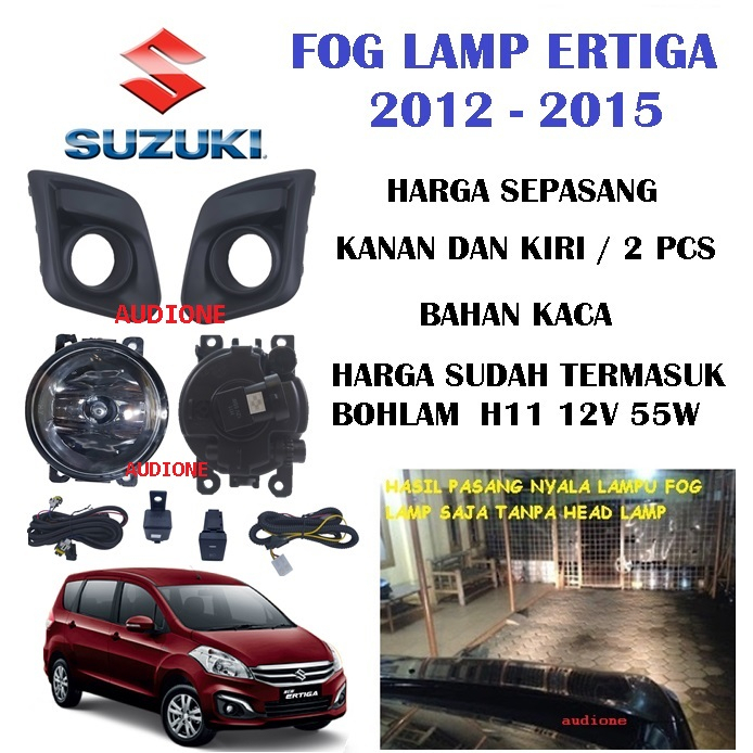 Fog Lamp Suzuki Ertiga 2012 - 2015 Foglamp Ertiga Lampu Kabut Suzuki Ertiga 2012 2013 2014 2015