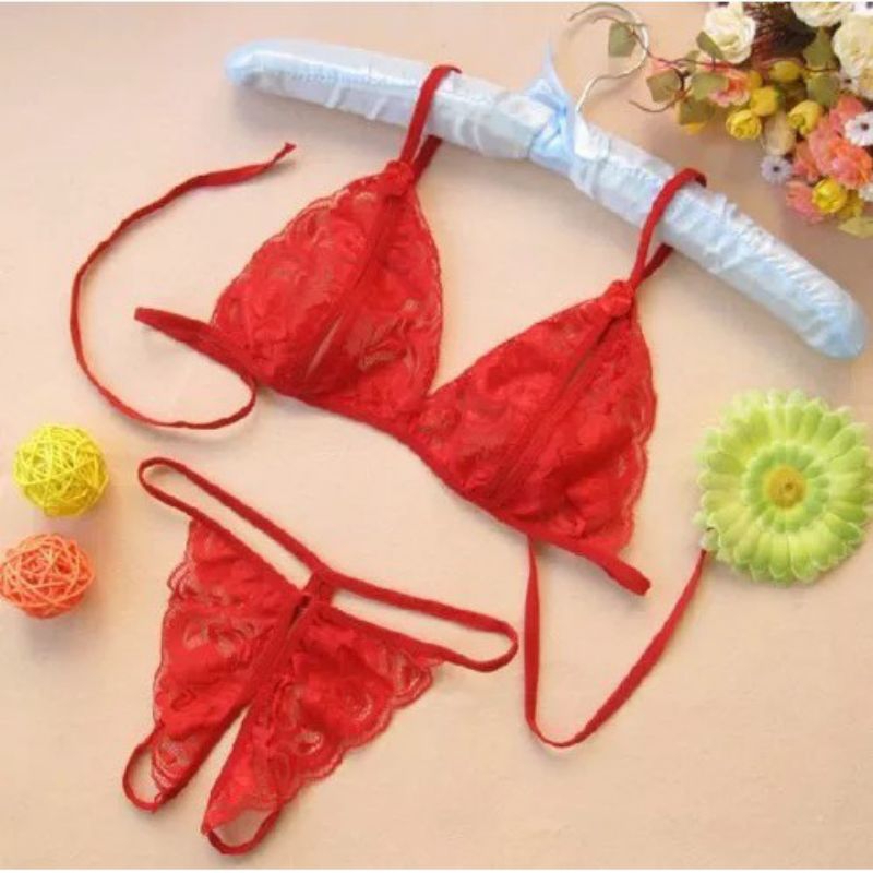 Bra set lingerie bikini sexy set+cd tali