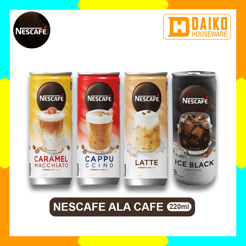 Kopi Instan Siap Minum Nescafe Ala Cafe Kaleng 220ml Can Instant Coffee Ready To Drink